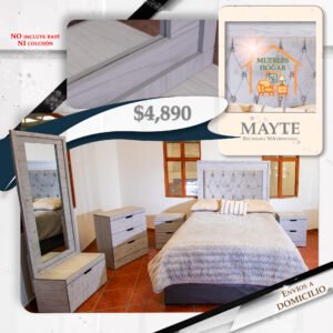 RECÁMARA MAYTE GRIS DELFÍN