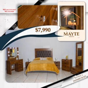 RECÁMARA MAYTE CON VANITY CHOCOLATE