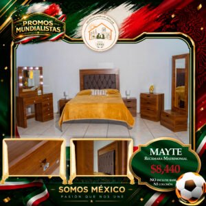 RECÁMARA MAYTE CON VANITY CHOCOLATE