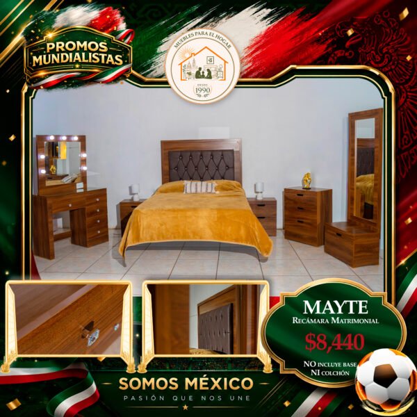RECÁMARA MAYTE CON VANITY CHOCOLATE