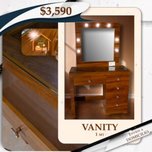 TOCADOR VANITY CAFÉ PAROTA (1MT)