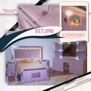 RECÁMARA CONFORT ROSA