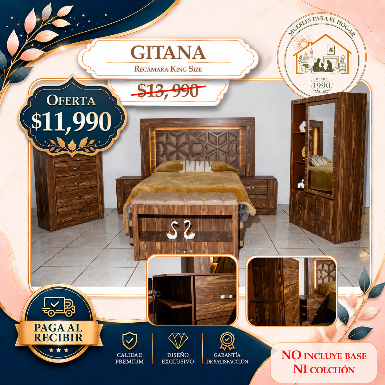 RECÁMARA GITANA PAROTA