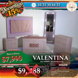 RECÁMARA VALENTINA ROSA